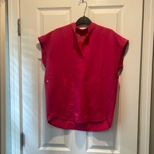 FIGS Women's Hot Pink Tunic Scrub and Top